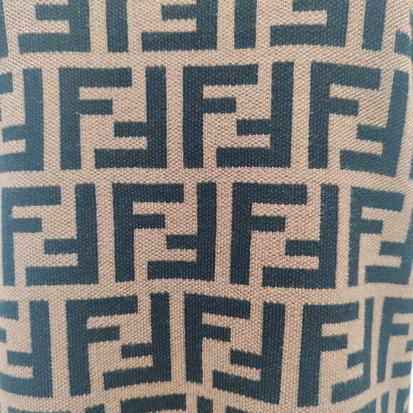 Fendi brand knitted jacquard dress with printed pattern - Picture 6 of 11